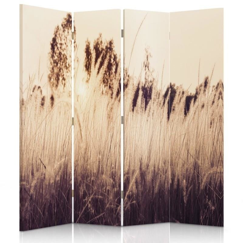 Room divider, Tall grasses in sepia