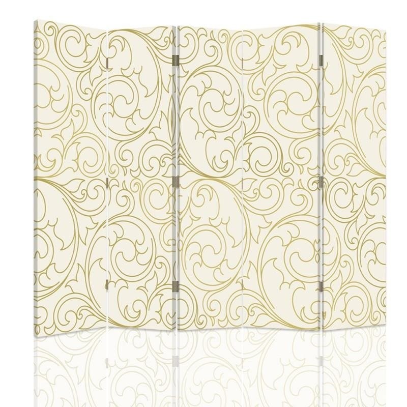 Room divider, Wallpaper in light color