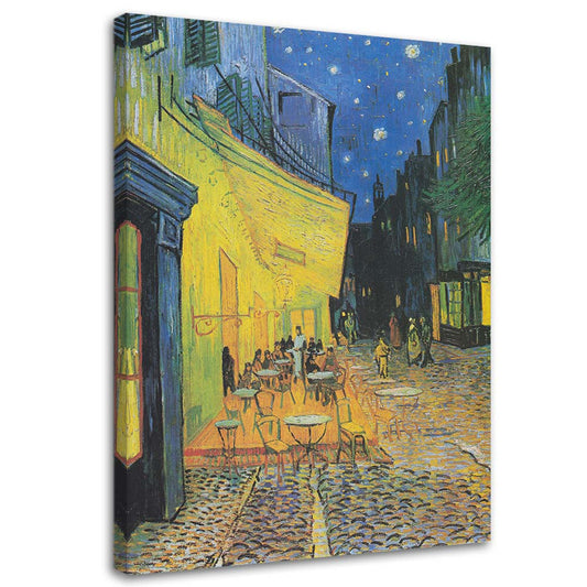 Canvas, Terrace of a cafe at night - v. van gogh reproduction