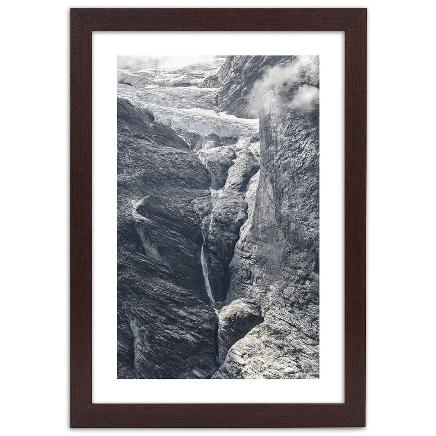 Picture in frame, View on the rocks