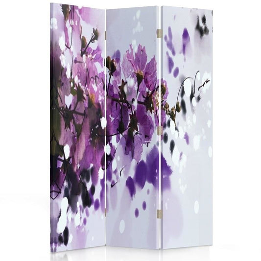 Room divider, The beauty of purple flowers