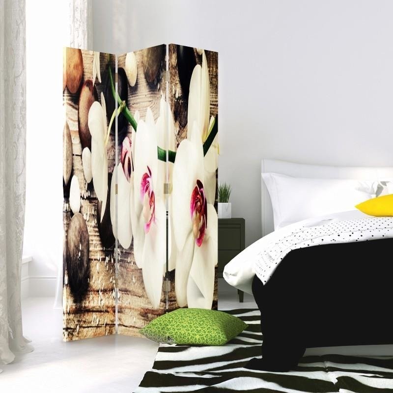 3-ių Dalių Kambario Pertvara Diskretiškas Orchidėjų Žavesys 360