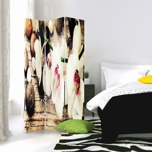 3-ių Dalių Kambario Pertvara Diskretiškas Orchidėjų Žavesys 360