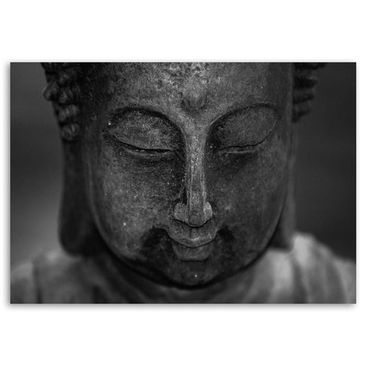Paveikslas Ant Drobės Medituojančios Buddhos Galva