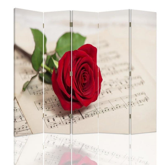 Room divider, Rose on the notes