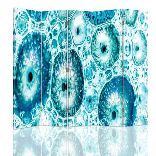 Room divider, Blue pattern