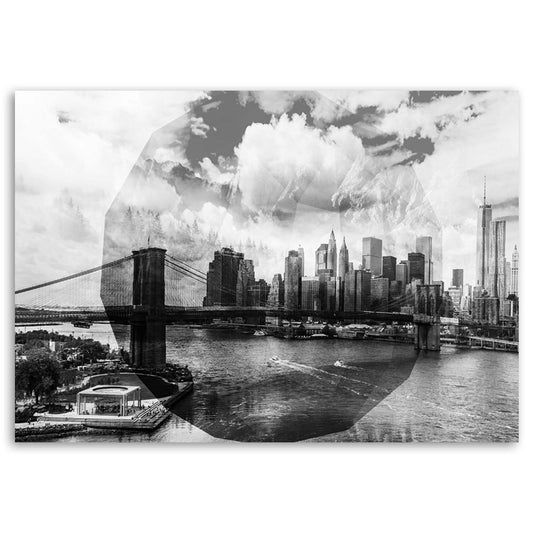 Deco panel, Bridge in new york, 1 part