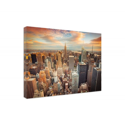 Canvas, Sunset over new york