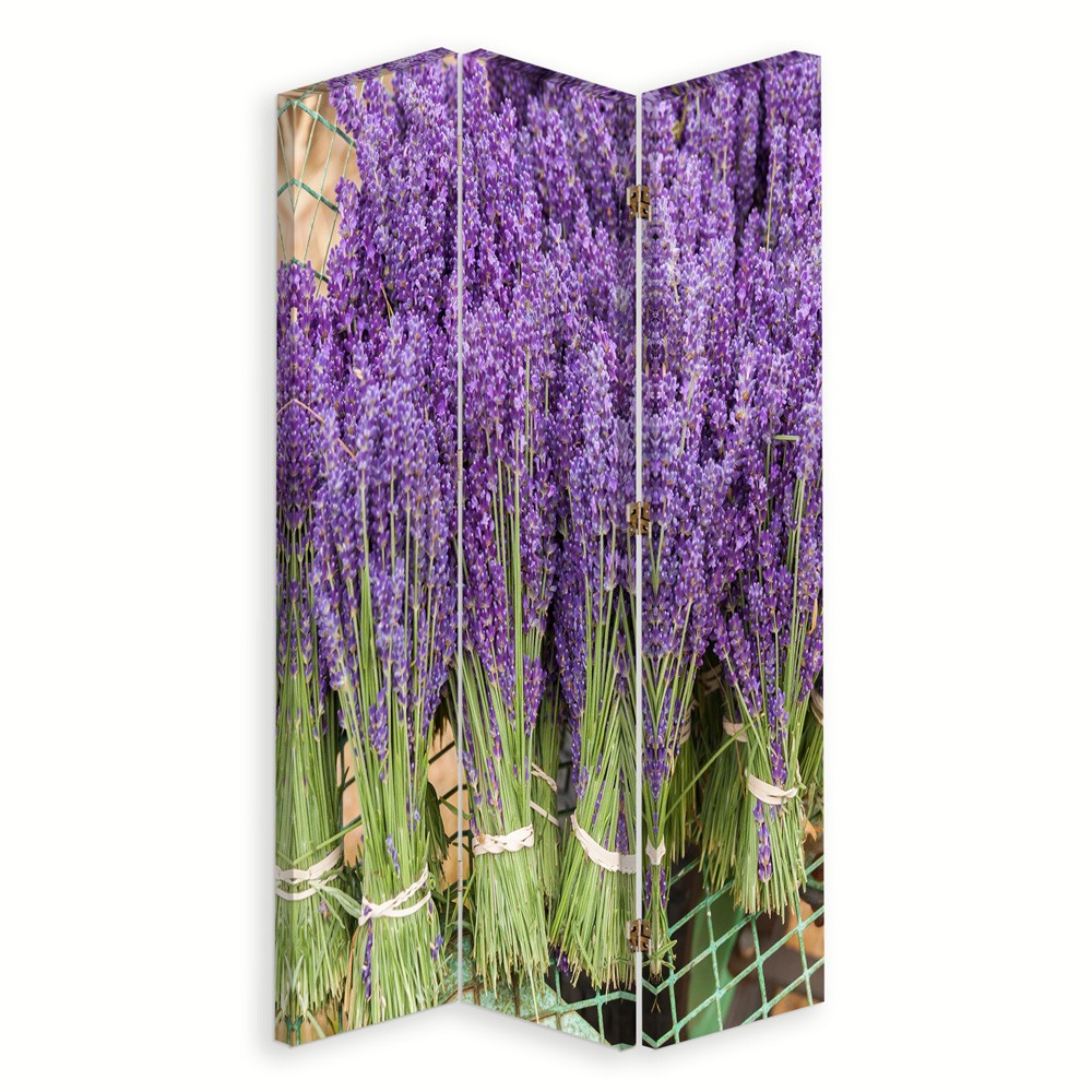 Room divider, Lavender bouquets