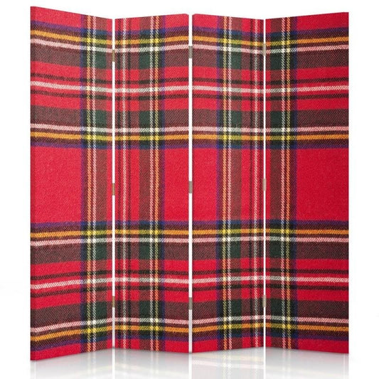 Room divider, Scottish check