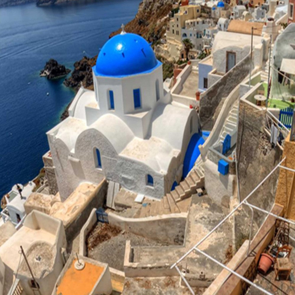 4-ių Dalių Kambario Pertvara Santorini