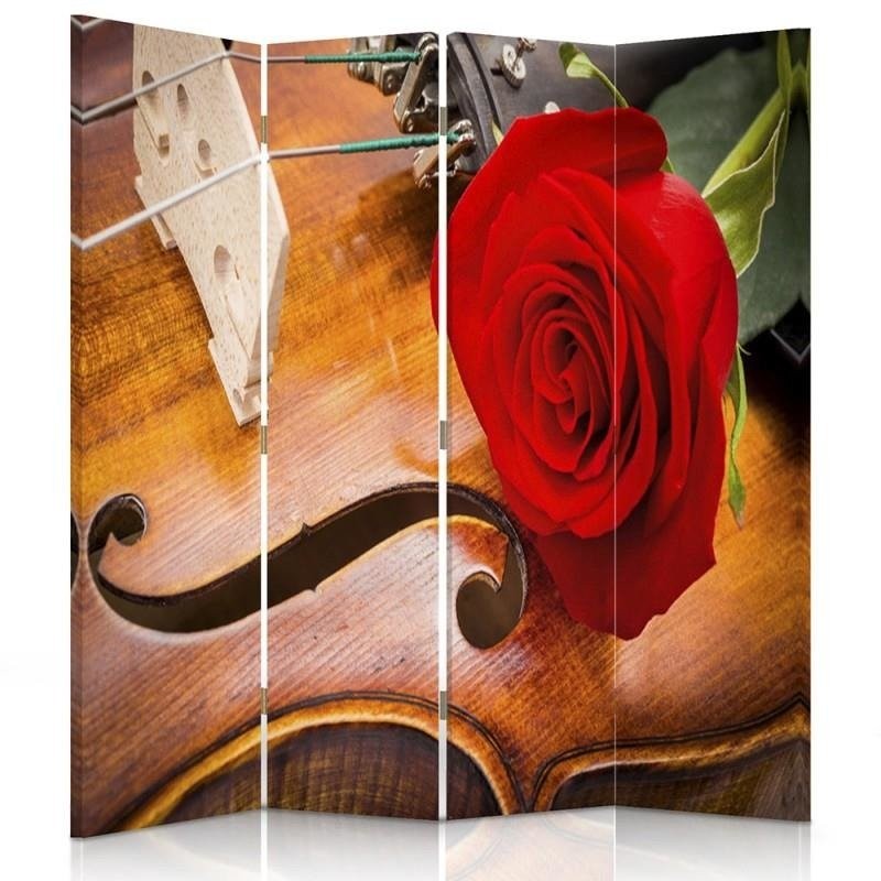 Room divider, Rose on a violin