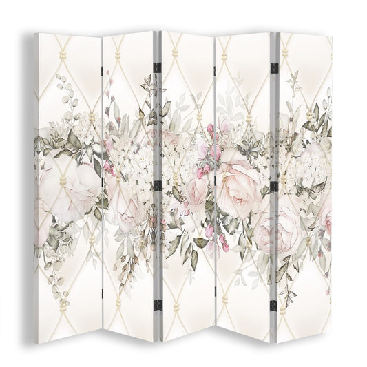 Room divider, Pastel flowers