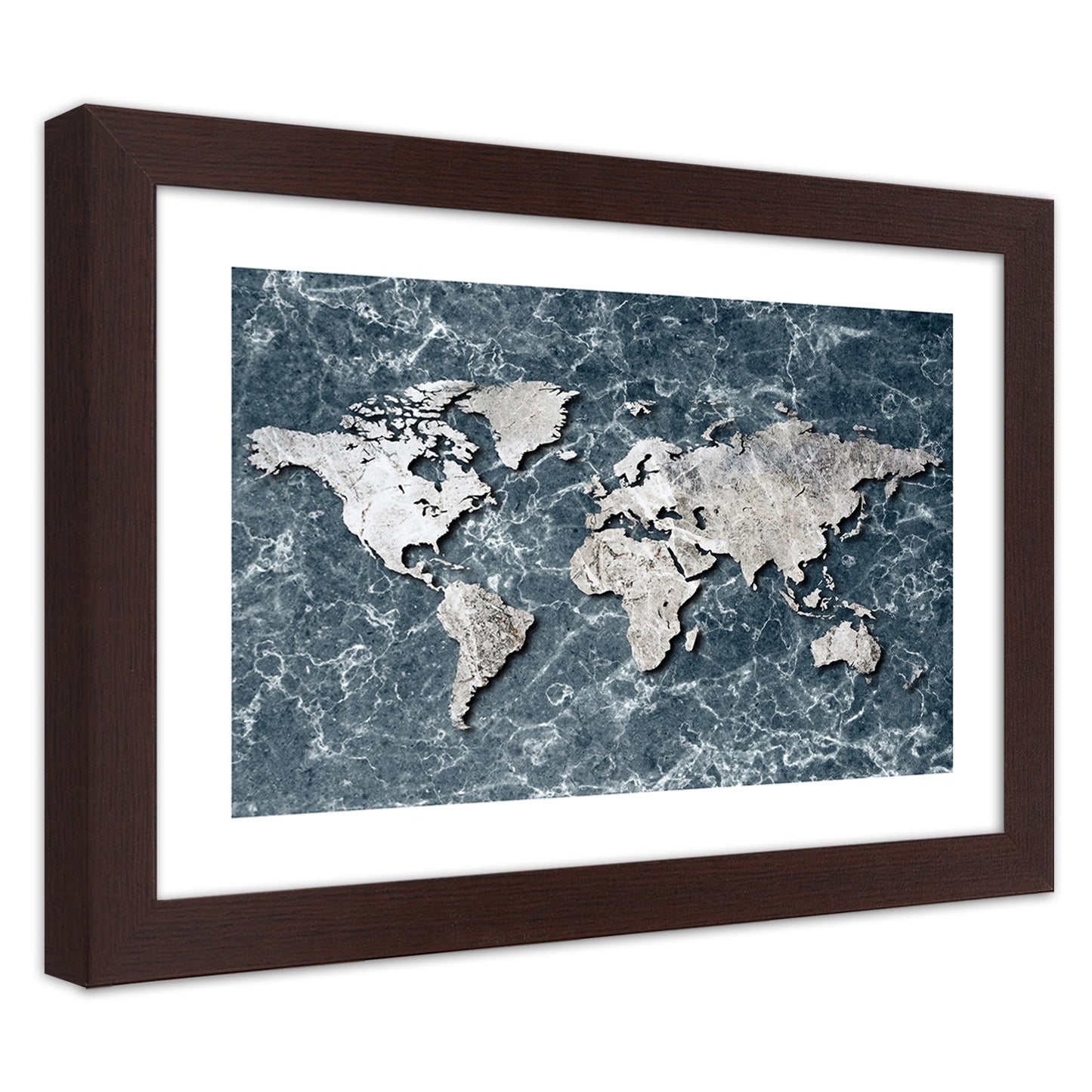 Paveikslas Pasaulio Žemėlapis Ant Marmuro