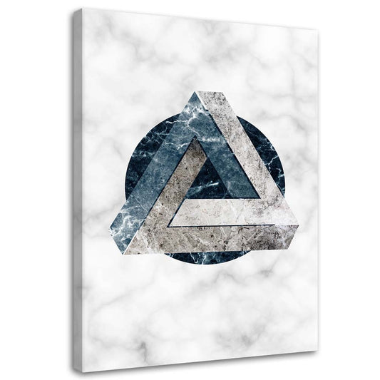 Canvas, Geometric abstraction - marble