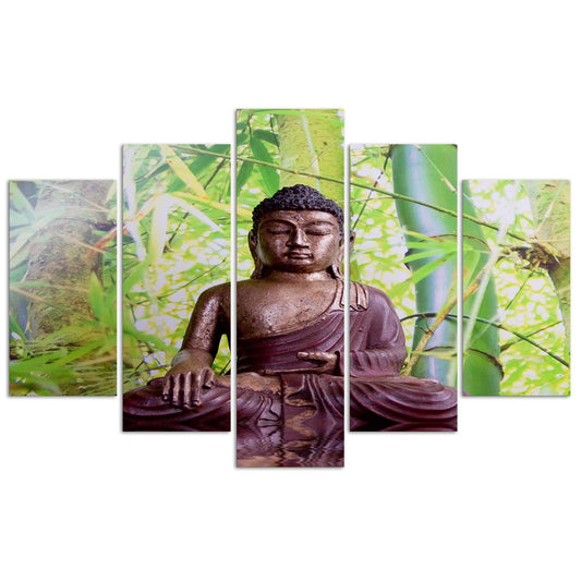 Paveikslai Ant Drobės Buda Bamboo