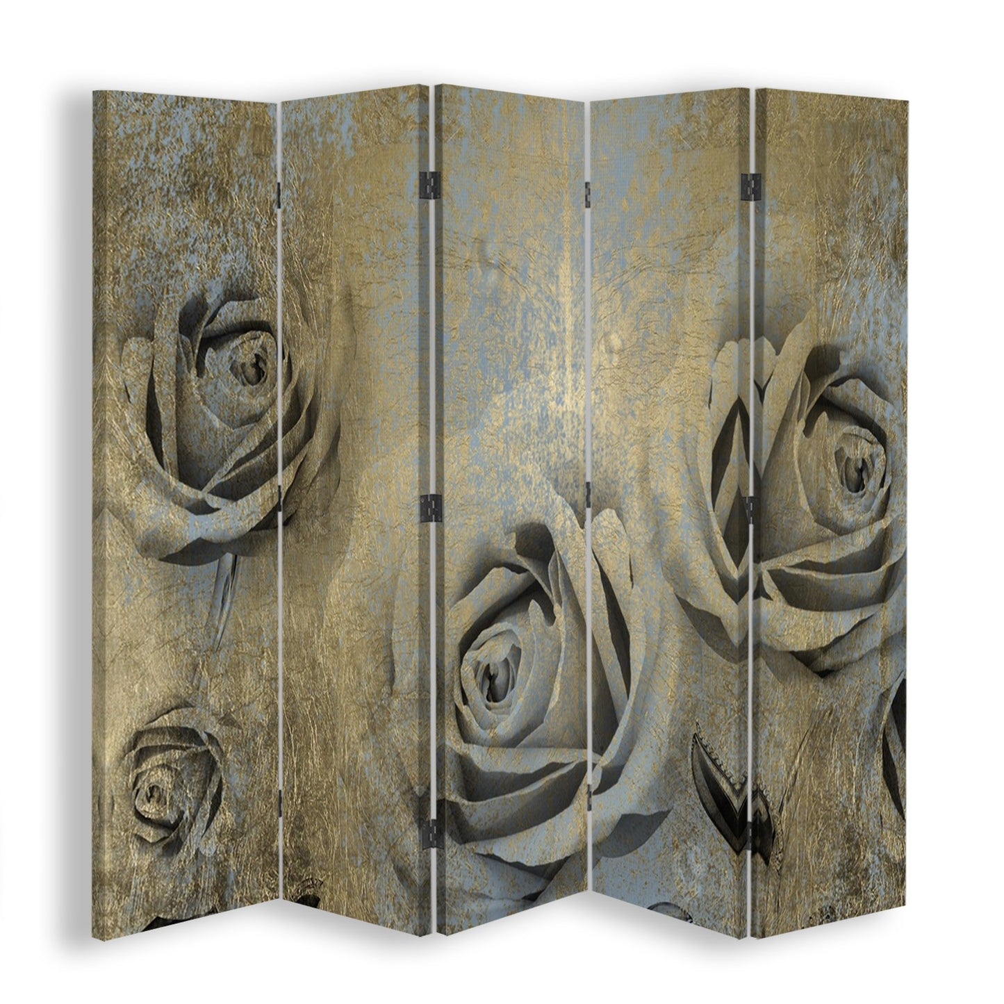 Room divider, Art deco roses