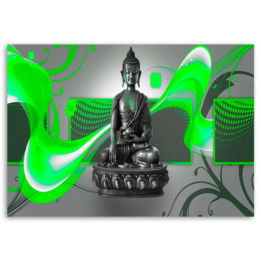 Paveikslas Ant Drobės Abstrakti Buddhos Figūra