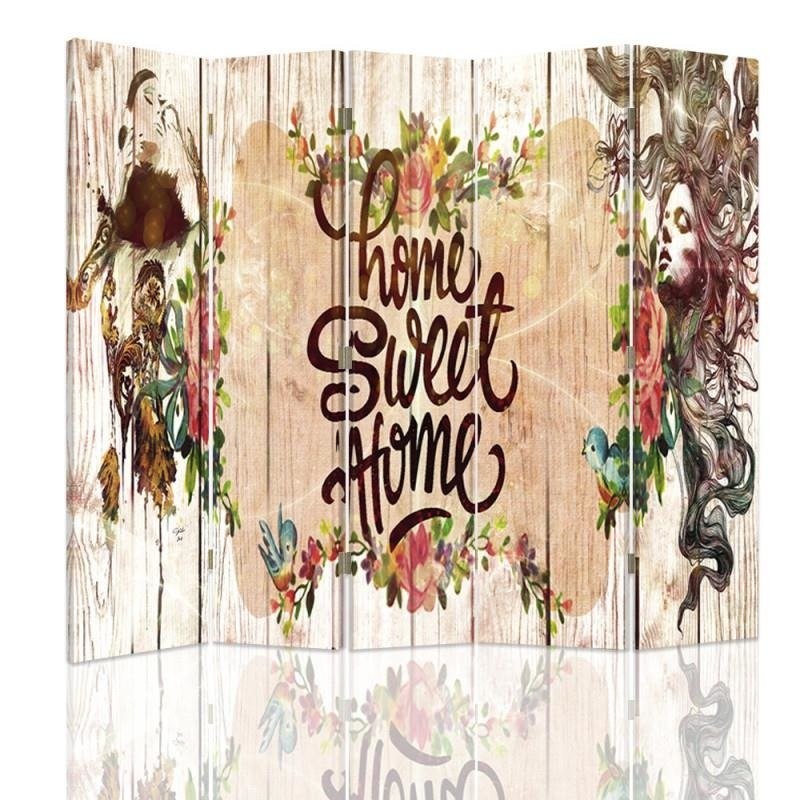 Room divider, Home Sweet Home lettering