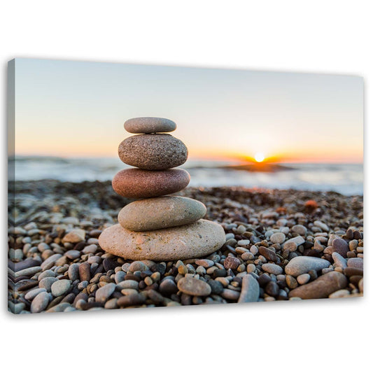 Canvas, Zen stones on a beach