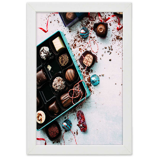 Picture in frame, Colorful pralines