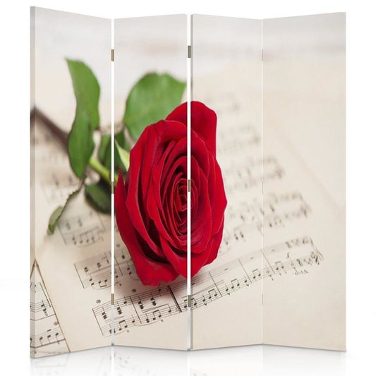 Room divider, Rose on the notes