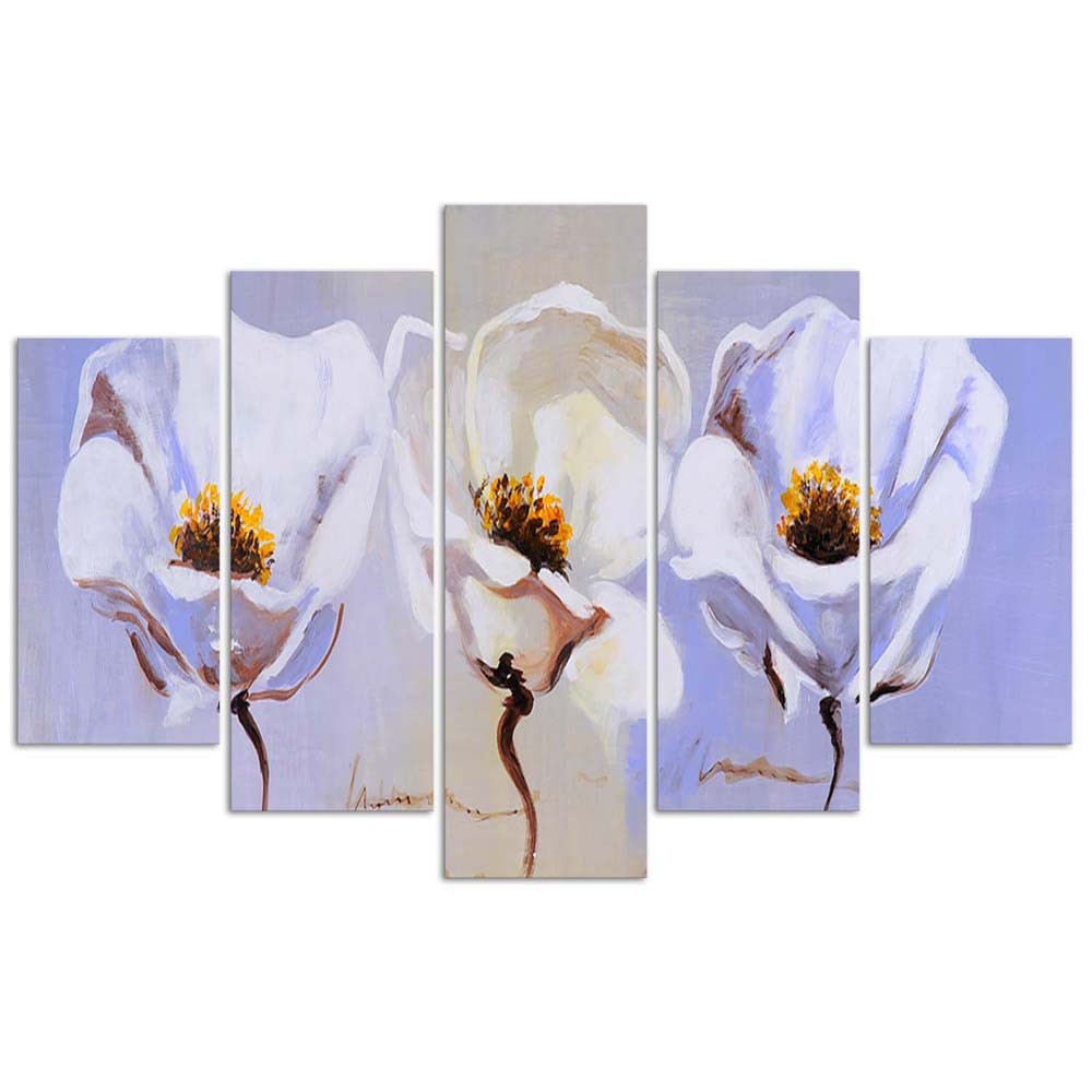 Deco panel, Three flowers, 5-panel