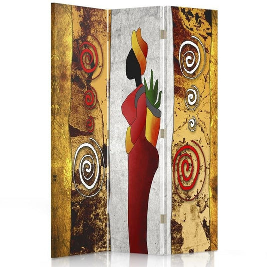 Room divider, Coloured woman