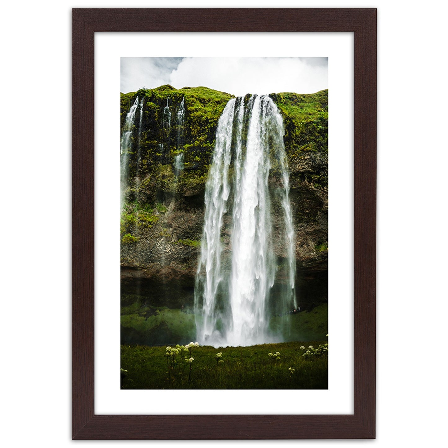 Picture in frame, Waterfall in the green mountains