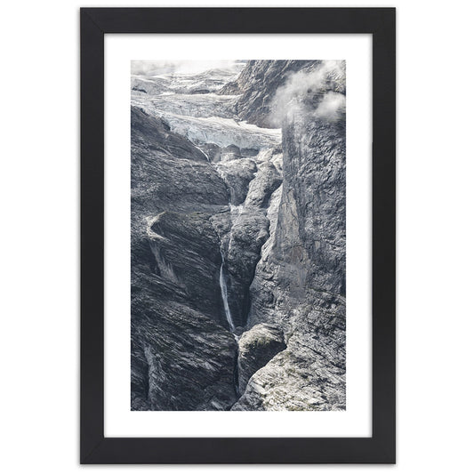 Picture in frame, View on the rocks