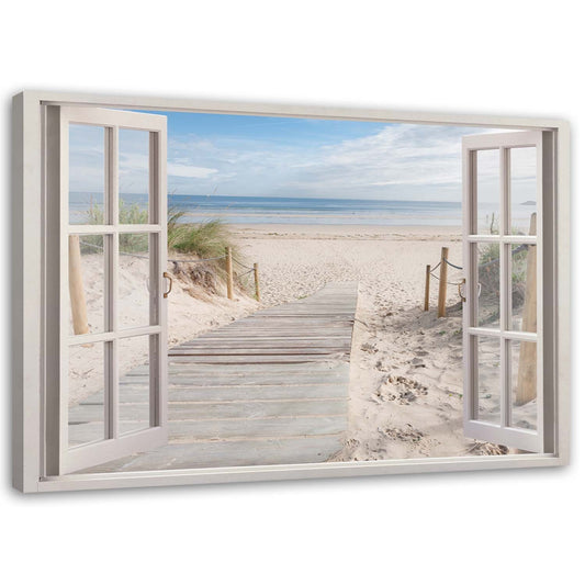 Canvas, Window path to the beach