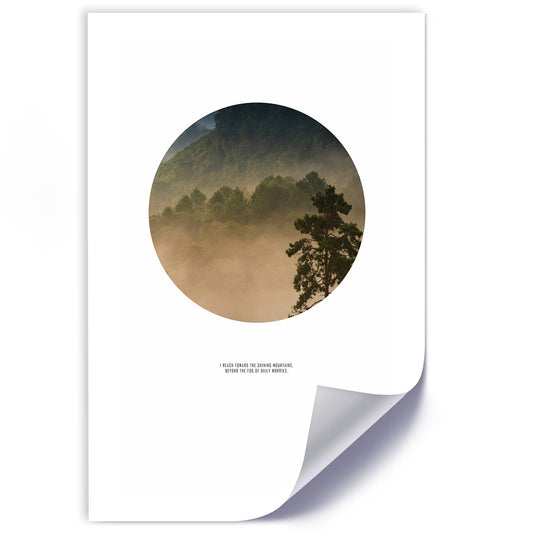 Poster, Forest in a circle