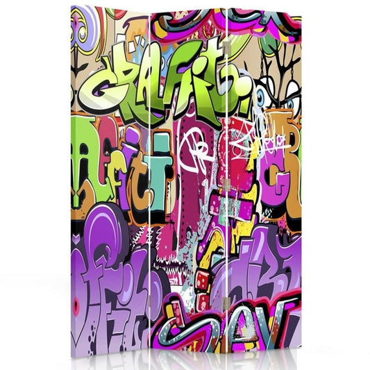 Room divider, Graffiti abstraction