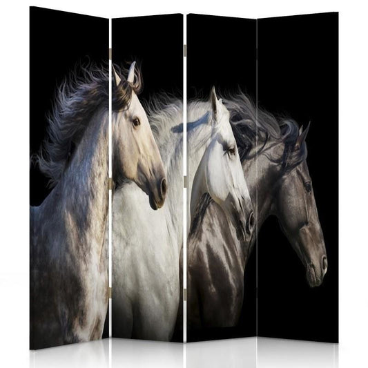 Room divider, Three horses