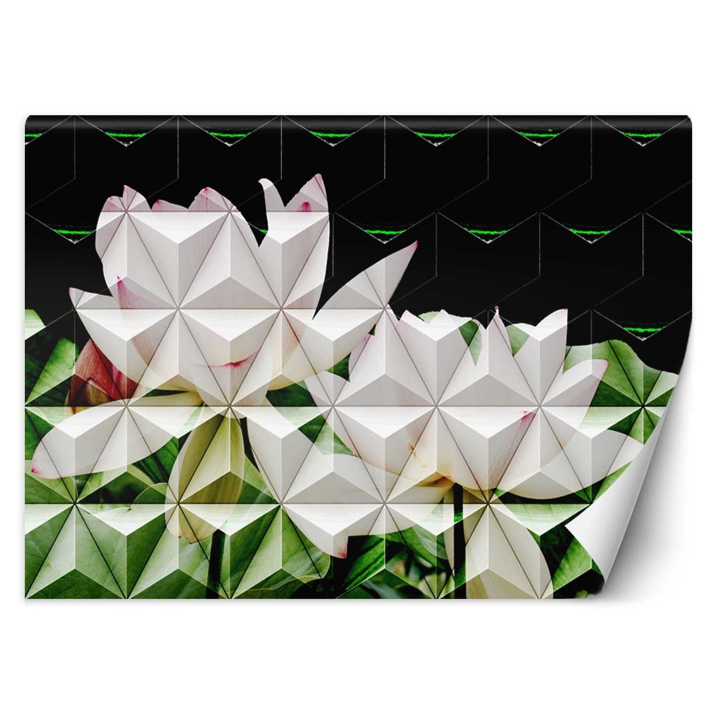 Wallpaper, Geometric lotus flower