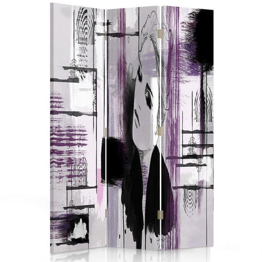 Room divider, Abstraction with woman