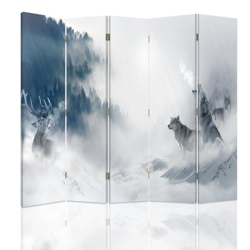 Room divider, Animals in winter