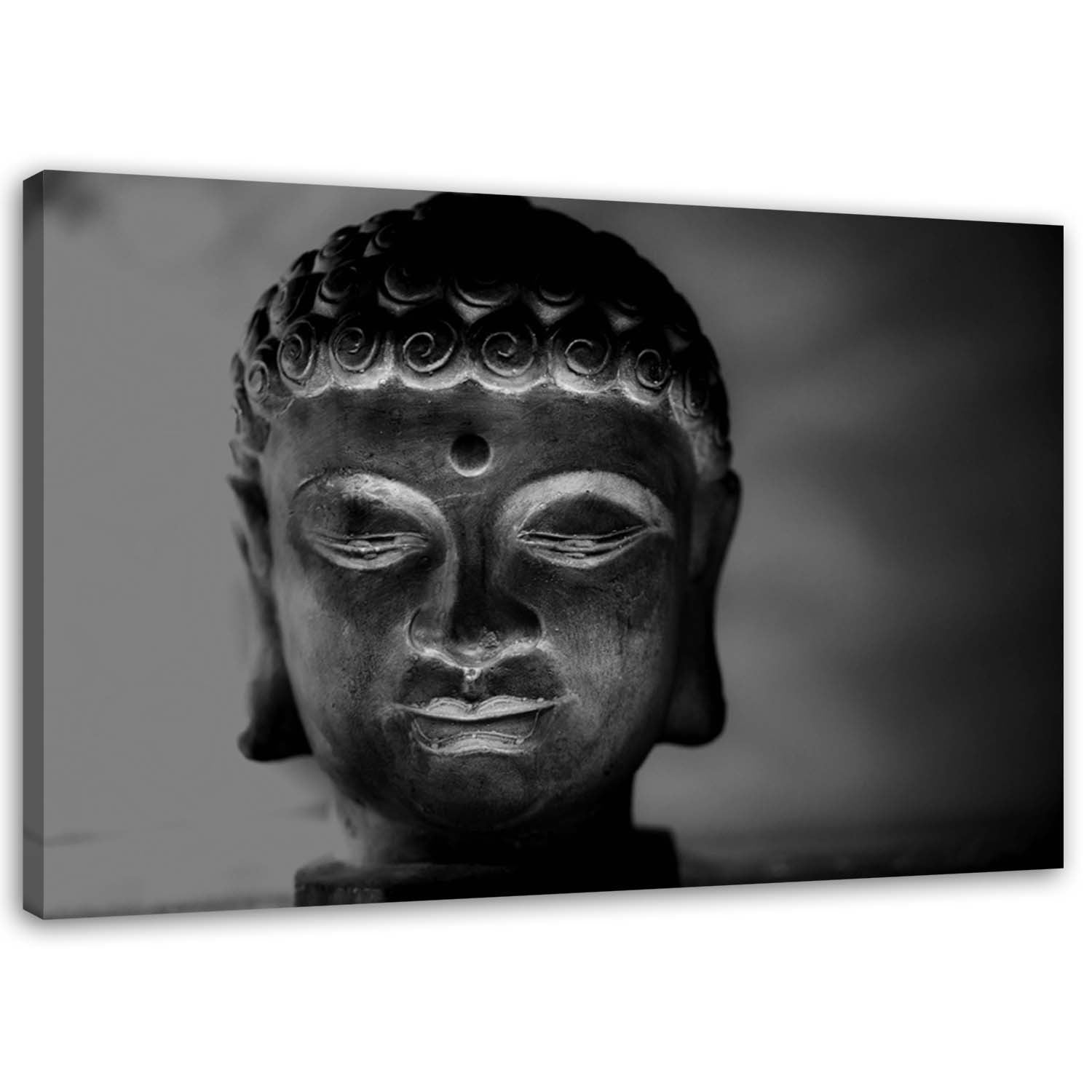 Canvas, Illuminated buddha's head