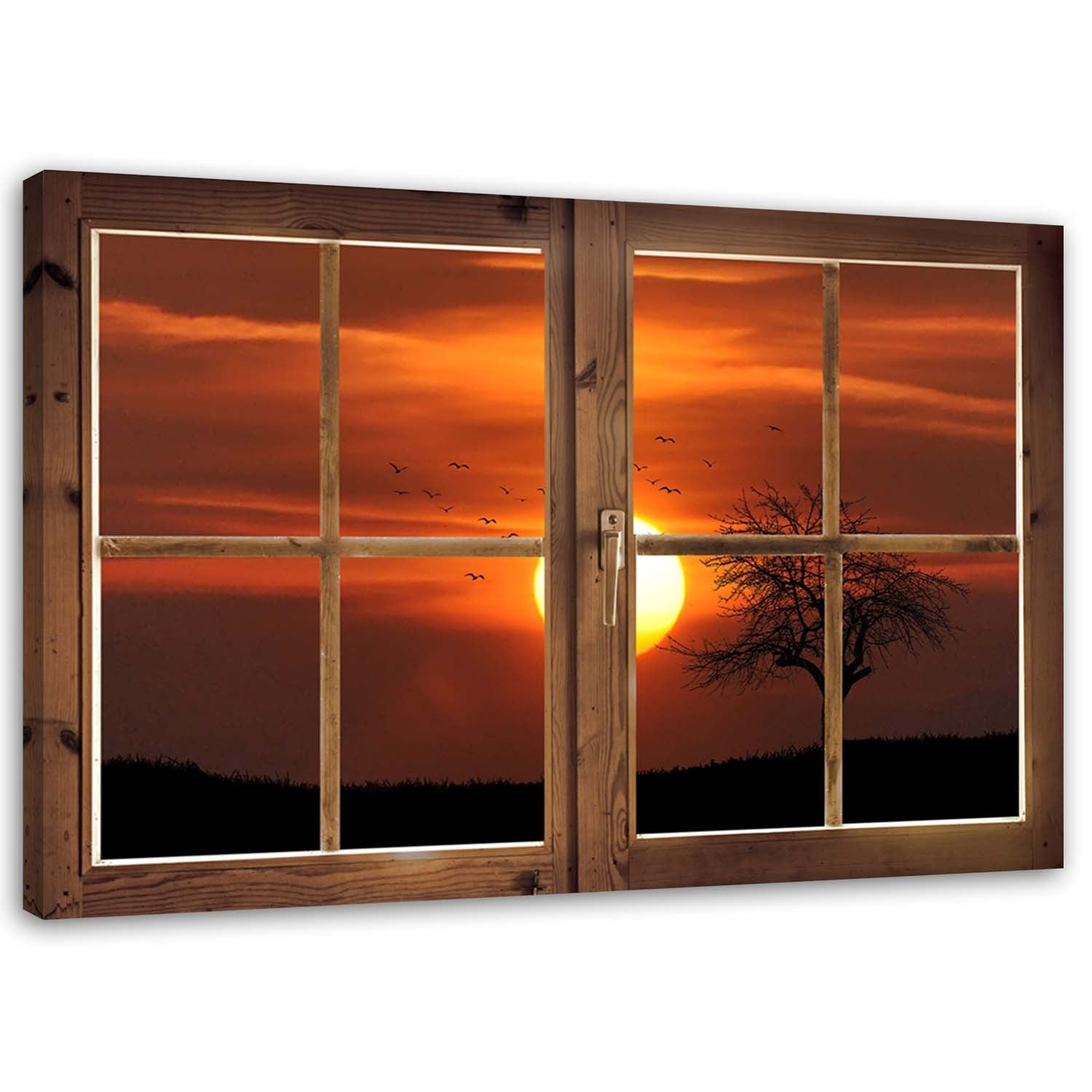 Canvas, Window - sunset