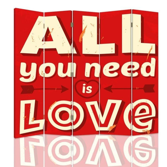 Room divider, All you need is love