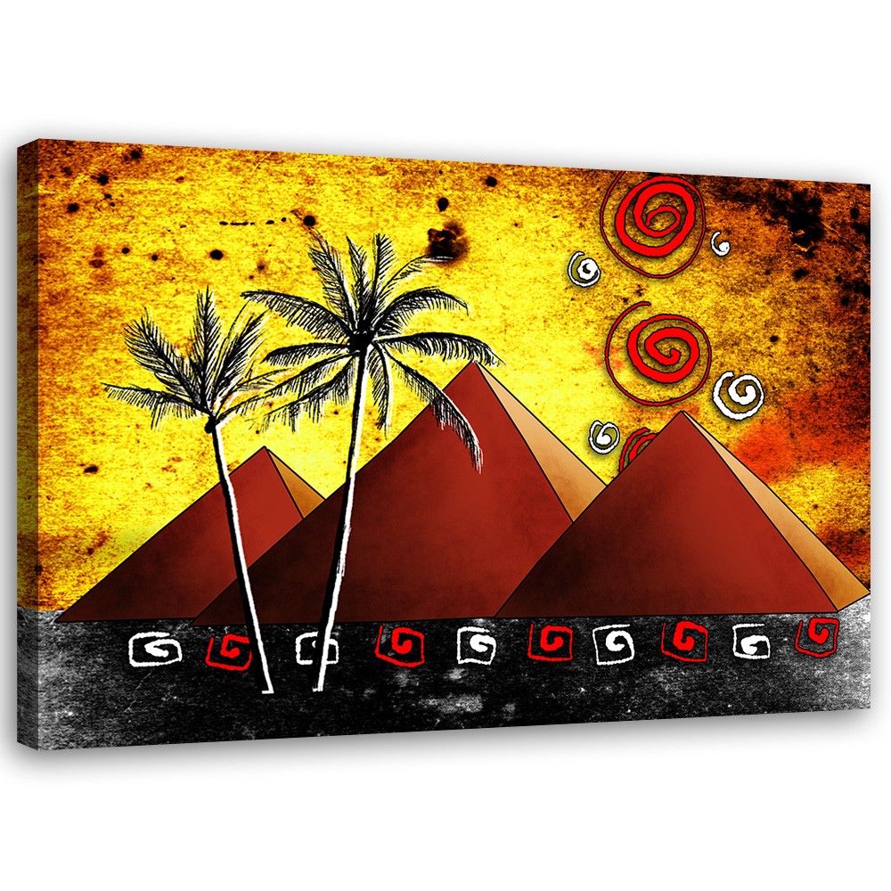 Canvas, Egyptian pyramids