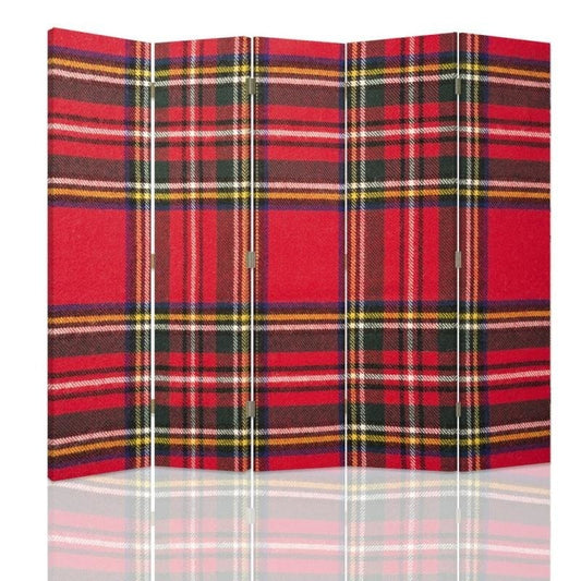 Room divider, Scottish check