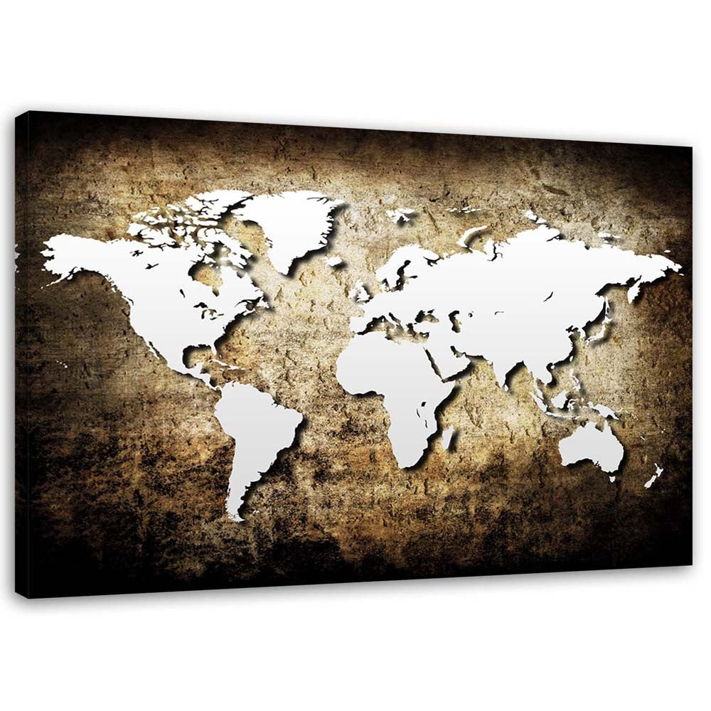 Canvas, Vintage old world map