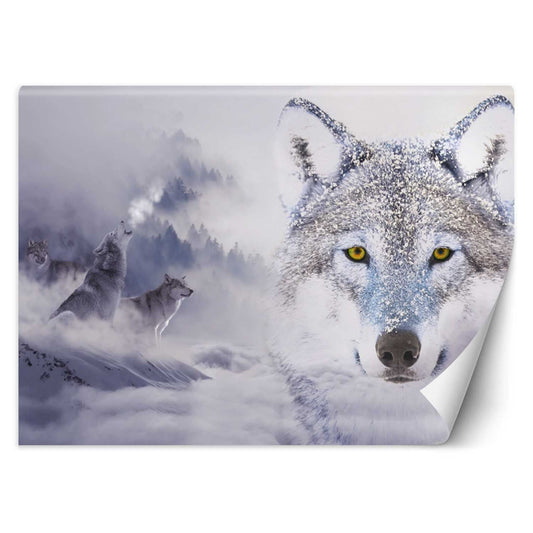 Wallpaper, Wolves in winter