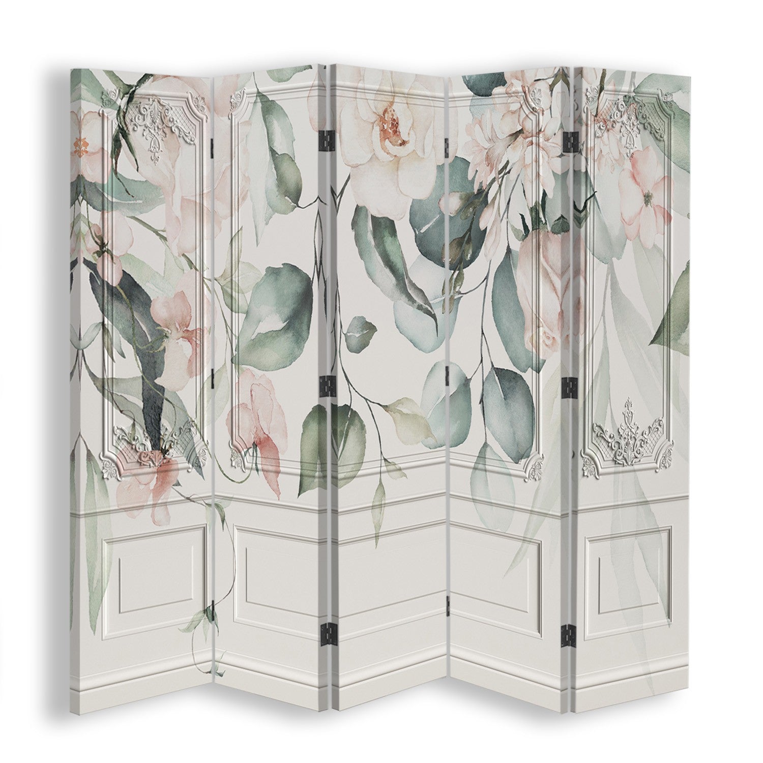 Room divider, Pastel flowers