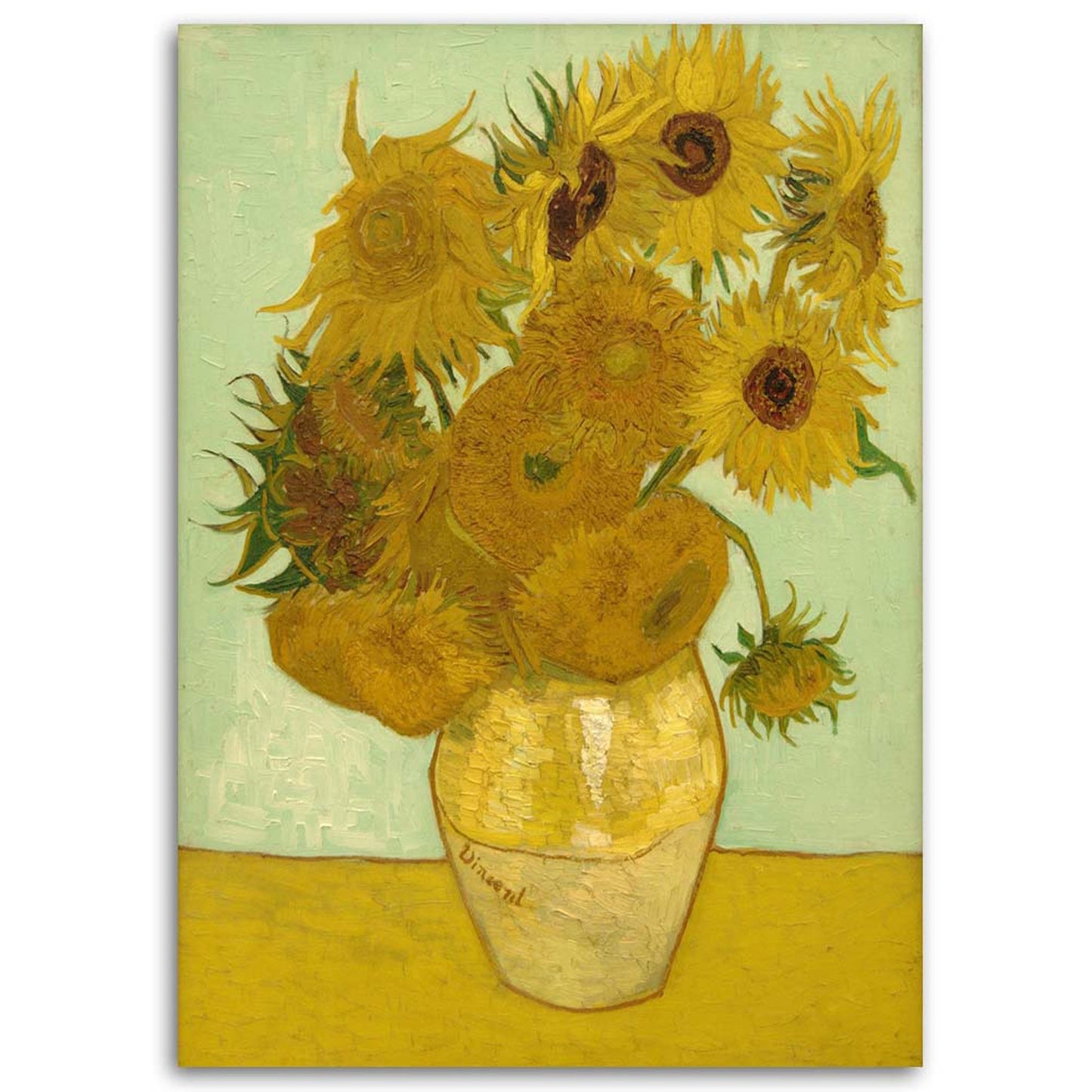 Paveikslas Ant Drobės Saulėgrąžos - V. Van Gogh Reprodukcija