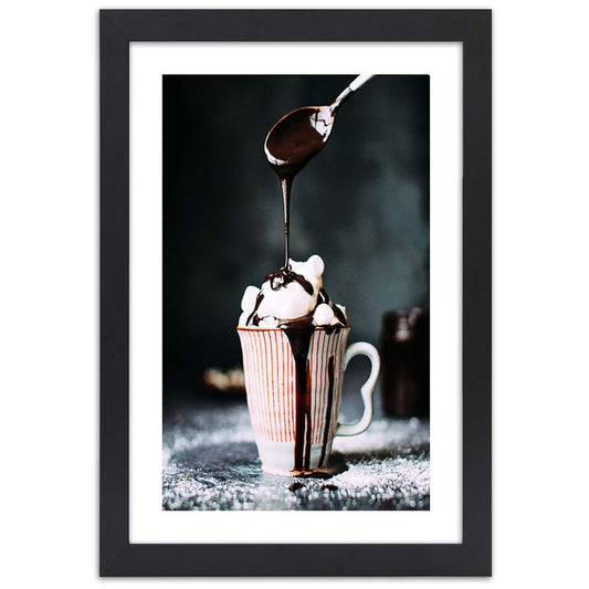 Picture in frame, Coffee with marshmallows