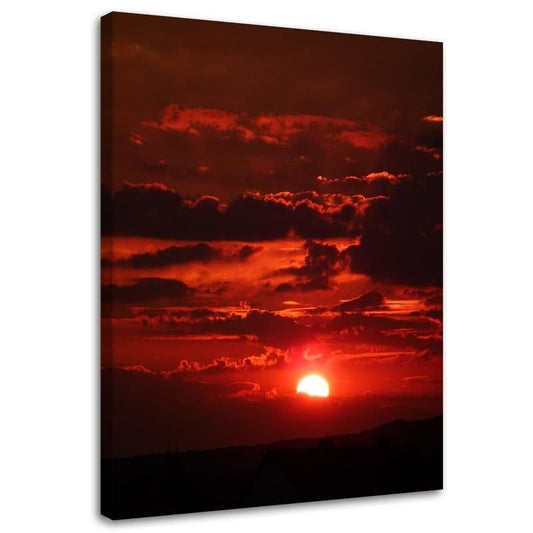 Canvas, Red sunset