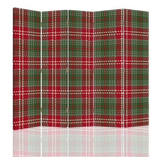Room divider, Red-green check