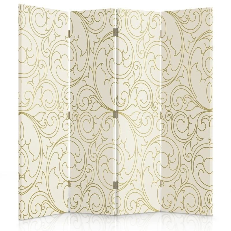 Room divider, Wallpaper in light color